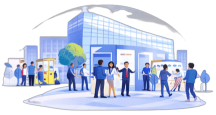 Handicarriere event illustration